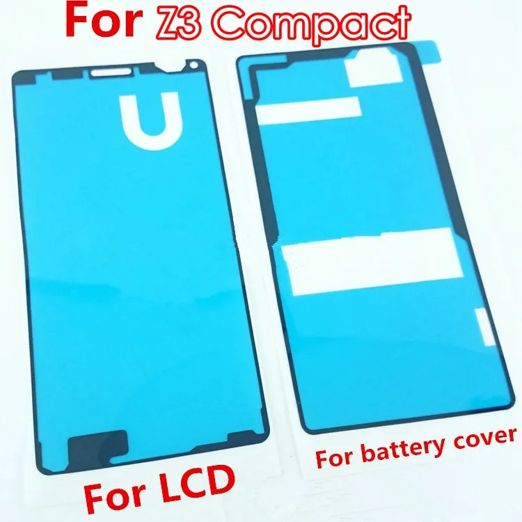 

TMIOLOC waterproof battery Cover Adhesive front sticker for LCD Screen glue For Sony Xperia Z3 compact z3 mini z3c D5803 D5833