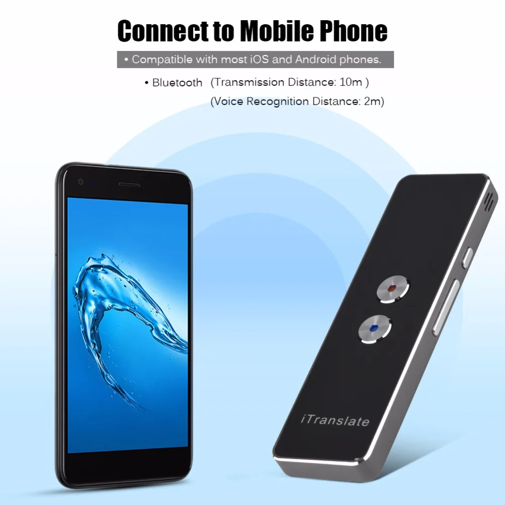 

Volemer Portable Smart Voice Translator Two-Way Real Time Multi-Language Translation For Learning Travelling Business Meeting