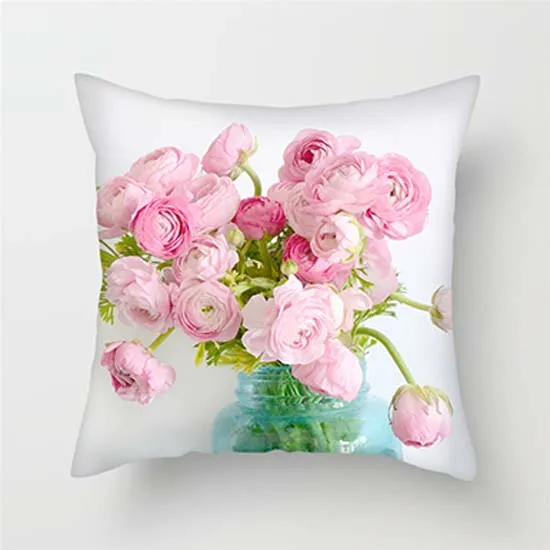 Fuwatacchi красочная наволочка для подушки с цветами наволочка с крупным планом Розовый Красный цветок декоративная наволочка для дивана домашний Автомобиль - Цвет: PC06854