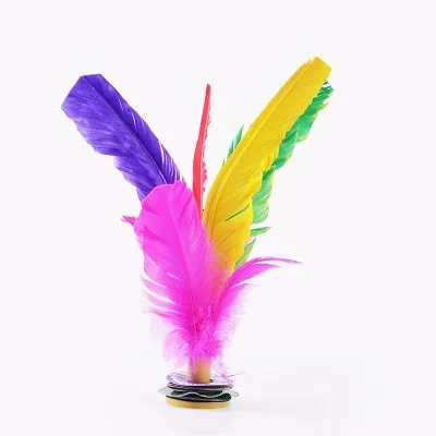 2016 New Brand 12 PCS Kick Badminton Feather Shuttlecocks Big Size 21CM Original China Lenwave Jianzi Shuttlecock