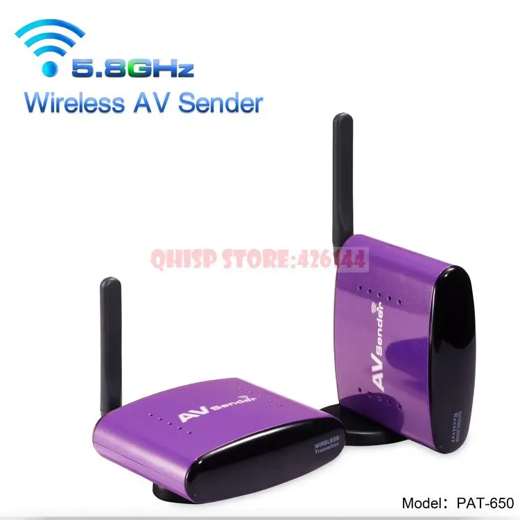 

5.8GHz PAT-650 Wireless AV Video Sender Transmitter Receiver Transmit 300M