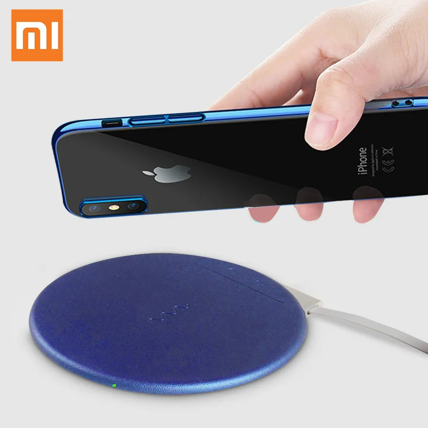 

Xiaomi VH Wireless Fast Charger Pad Qi Wireless Quick Charging Desktop 10W QC 3.0 Fast Charging Pad for iphone X 8 Galaxy S9