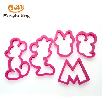 

Set of 5 Kitchen Accessories Plastic Cartoon Mickey Mouse Biscuit Cookies Cutter