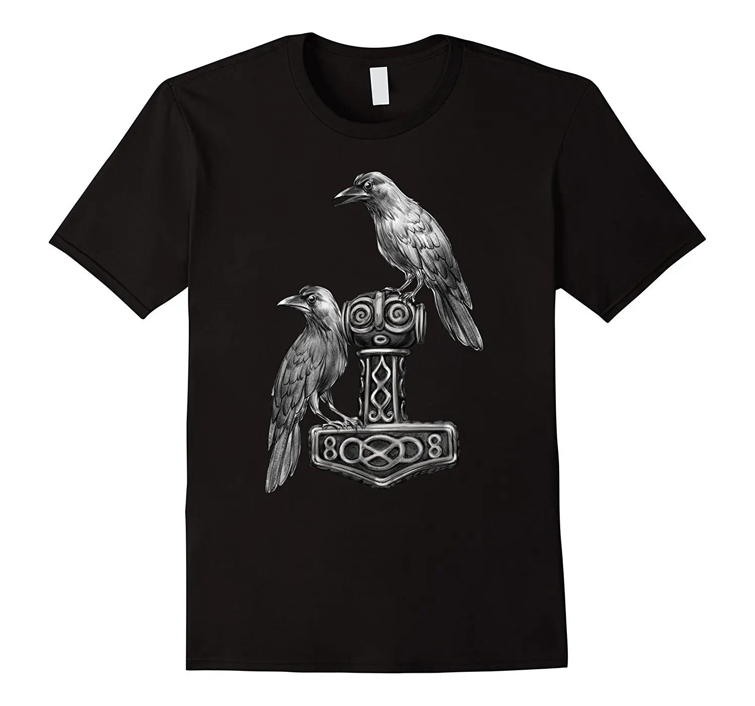 Футболка Тор молот Мьёльнир с одином Рейвен хаггинь и мунинн|thor shirt|mjolnir hammermjolnir thor