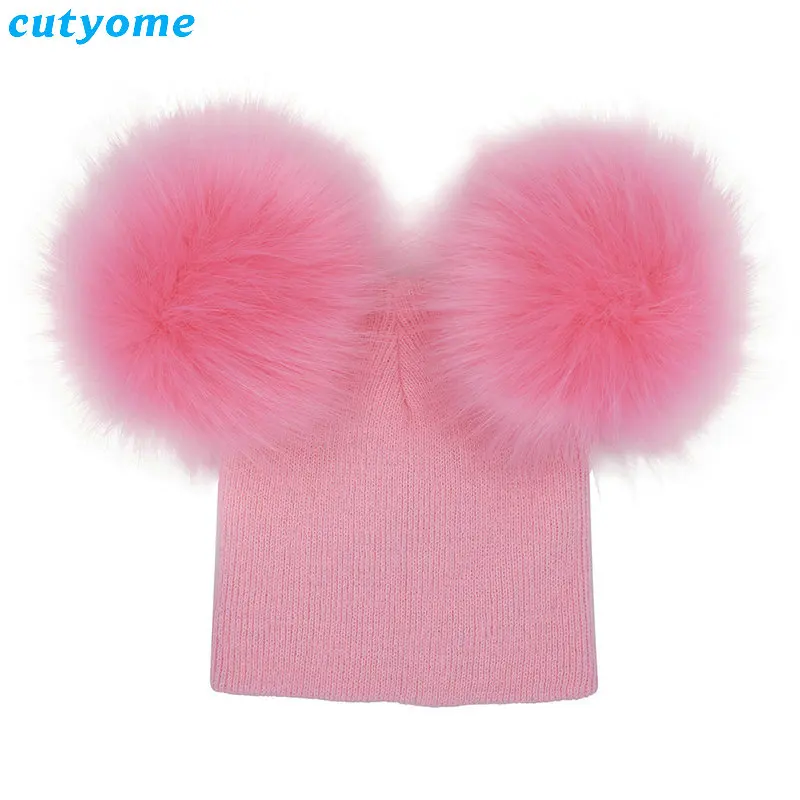 as per picture Детская шапка Подставки для фотографий pom зимние вязаные шапочка Искусственный мех Кепки для новорожденных малышей Обувь для мальчиков Штаны для девочек с рождественским изображением Интимные аксессуары - Цвет: as per picture