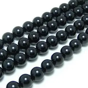 

4 - 8 mm Top Quality Black Round Shape Glass Beads Imitation Pearl DIY Accessories 5 piece/lot =500 - 1000 pcs Free Shipping