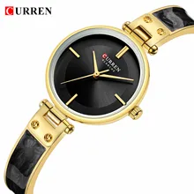 CURREN Womens Watches Fashion Black Golden Ultra-Thin Analog Quartz Wrist Watch Bracelet Reloj Mujer Clock Relogio Feminino Gift CURREN Womens Watches Fashion Black Golden Ultra-Thin Analog Quartz Wrist Watch Bracelet Reloj Mujer Clock Relogio Feminino Gift