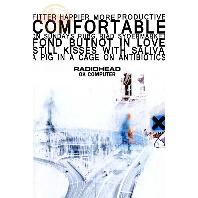 

New Radiohead Home Decor Poster Custom Canvas Poster Art Home Decoration Cloth Fabric Wall Poster Print Silk Fabric