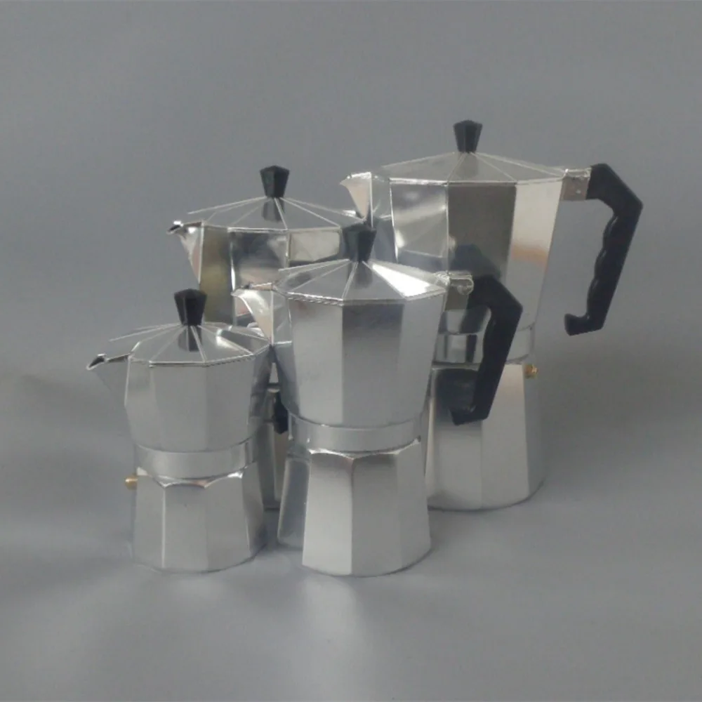 Aluminum Moka Espresso Latte Percolator Stove Top Coffee Maker Pot