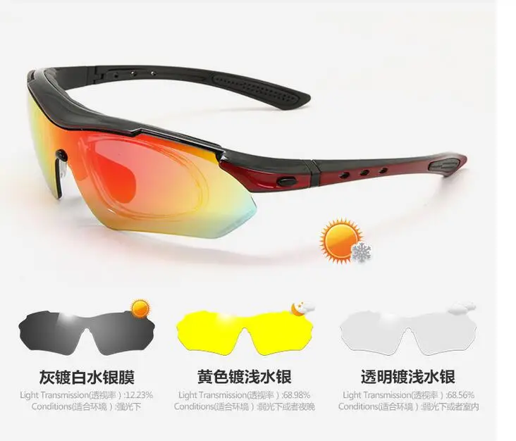 Gafas Ciclismo, солнцезащитные очки для велоспорта, Topeak, спортивные, поляризационные, солнцезащитные очки, уличные, для велосипеда, Tr90, очки, Tsr818 - Цвет: Red