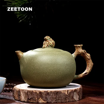 

340cc Authentic Yixing Teapot Chinese Health Purple Clay Master Handmade Monkey Xianrui Pot Bean Green Sand Zisha Kettle Tea Pot