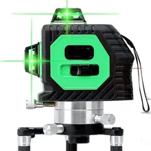 Зеленый лазерный уровень 360 градусов роторная Лазерная линия измерения диагностический инструмент с литиевой батареей