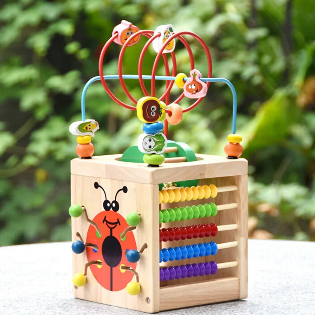 

MUQGEW Activity Box Beaded Maze Multi-Function Educational Children's Toys educational toys juguetes speelgoed