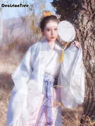 2019 Новый Древний китайский костюм для мужчин для традиционного китайского танца костюмы для женщин с длинным рукавом hanfu атлас халат