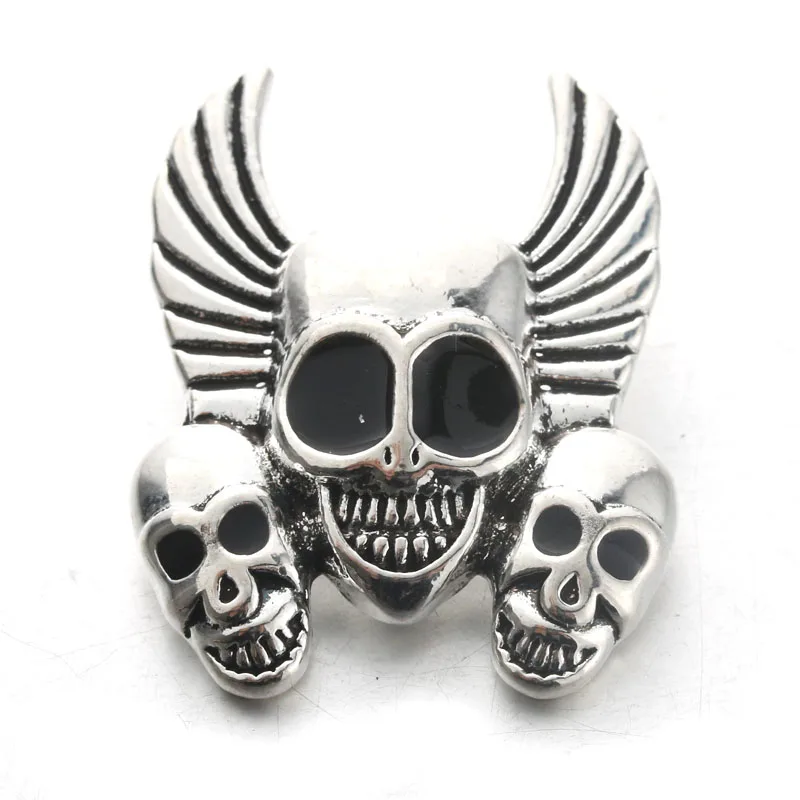 Buy 20pcs/lot Skull Snap Jewelry Boom Life Metal Rhinestone Snap Buttons Fit