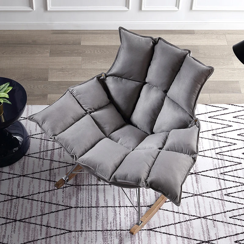 Кресло качалка Louis Fashion в скандинавском стиле креативное кресло из ткани для