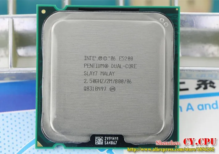 Двухъядерный процессор Intel Pentium E5200 cpu(2,5 ГГц/2 м/800 ГГц) Socket 775