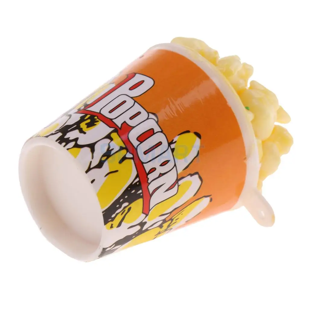 1/6 Scale Snack Food Popcorn Bucket Dollhouse Miniature Action Figure Dolls Accessories