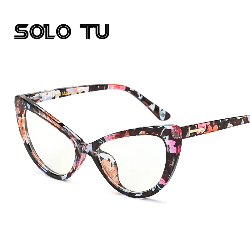 

2017 New Cat Eye Glasses Frame For Women Sexy Retro Fashion Men Nerd Glasses Clear Lens Glasses Frame Oculos