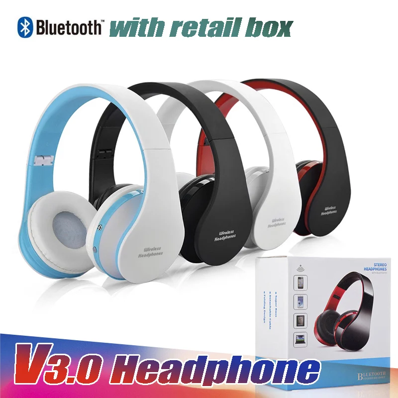 Goedkoop 20 Stks partij 2018 Goede Kwaliteit Headset Draadloze DJ v3.0 Audio Music Bluetooth Stereo Hoofdtelefoon Draadloze Headset voor iPhone Samsung
