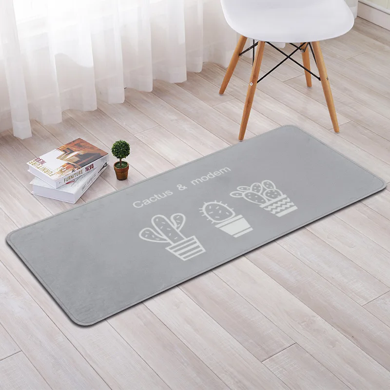 Современный простой с изображением кактусов Коврики Nordic Стиль Оффи Чай Таблица Ковры rugs Гостиная Спальня противоскользящие Tapete коврики