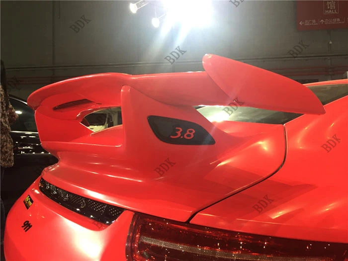Подходит для Порше 991 GT3 911 Carrera углеродного волокна задний спойлер заднего крыла