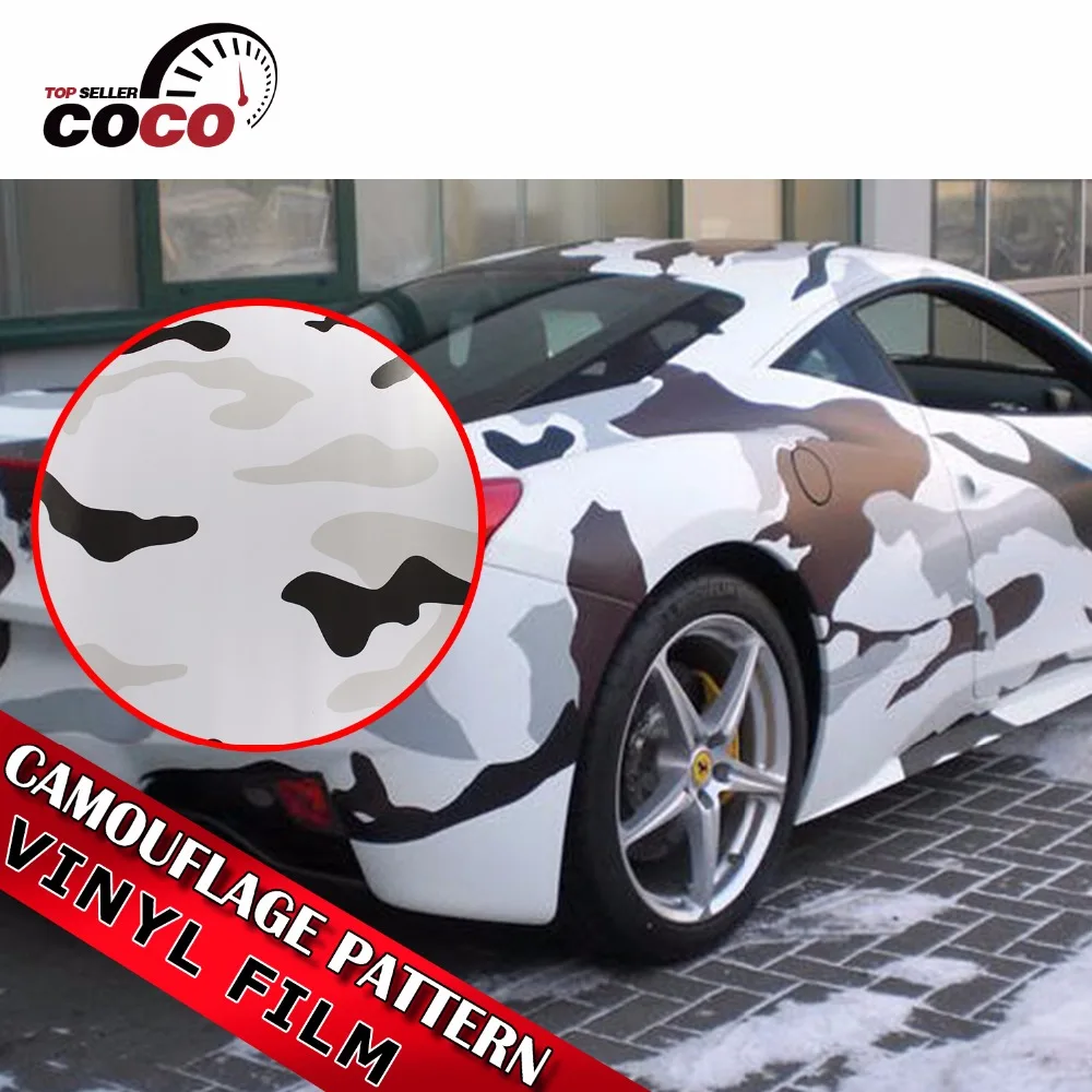 

2018 New Sale! 1.52M WIDE Auto Wraps Army Military Sticker Bomb Camouflage Vinyl Film Camo 10M