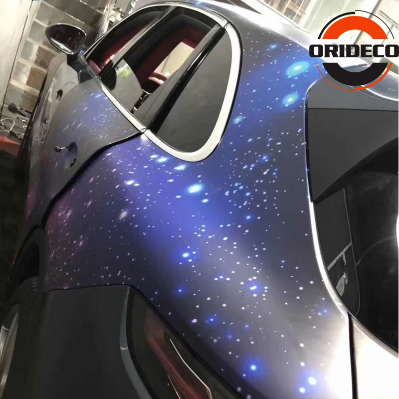 Starry Sky Vinyl Wrap Galaxy Painting Car Body Film 1