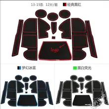 Car styling for kuga accessories 12pcs/set For Ford kuga Escape 2013 2014 2014 3d Rubber car anti slip mat, non-slip door mat