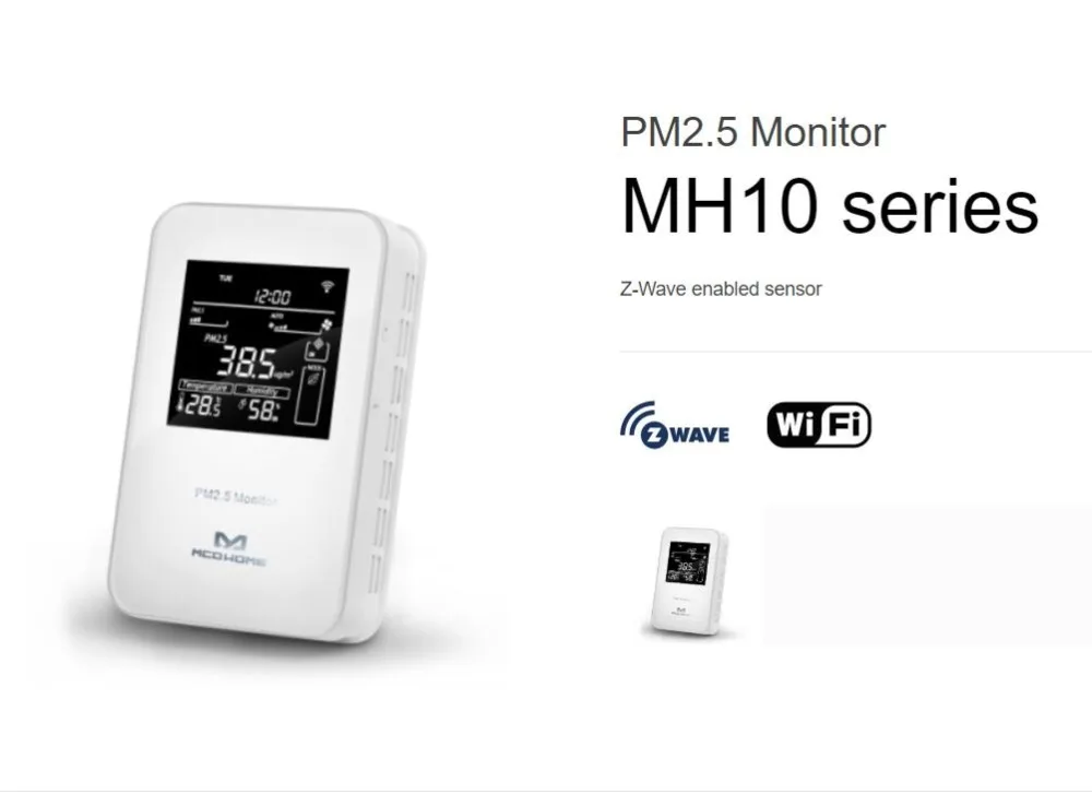 Настенный монитор MCOHOME PM2.5 серии MH10 датчик Z Wave|Сенсор и детектор| |