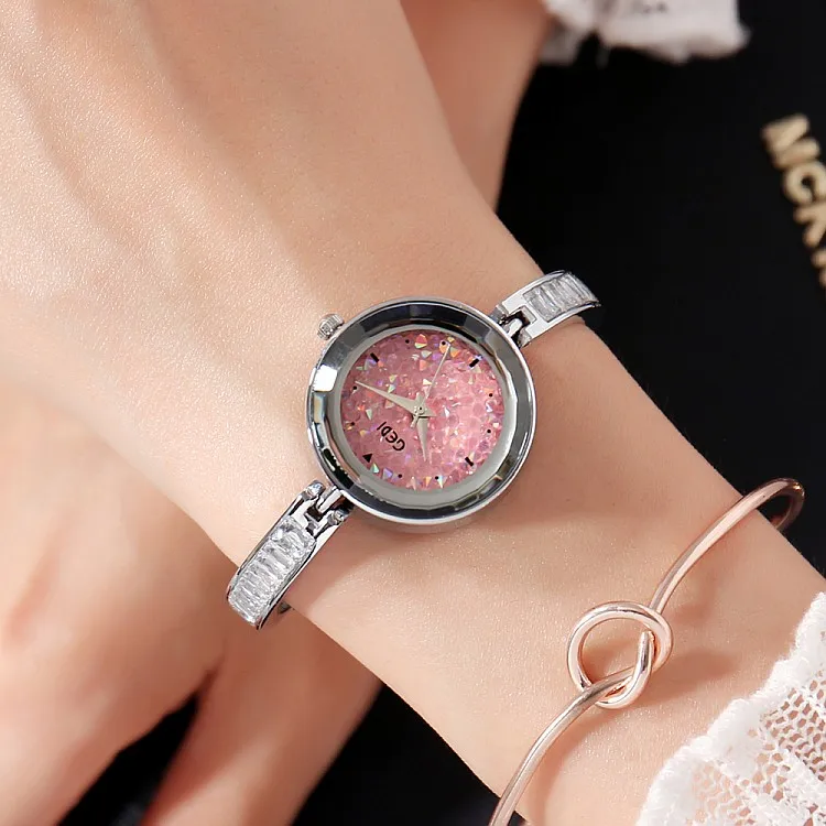 Хит, модные женские часы GEDI из розового золота, топ класса люкс, Брендовые женские кварцевые часы, 2 шт., часы с маленьким циферблатом, часы