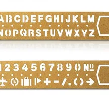 НОВЫЕ цифры и буквы вырезанные металлические закладки/трафареты для рисования линейки