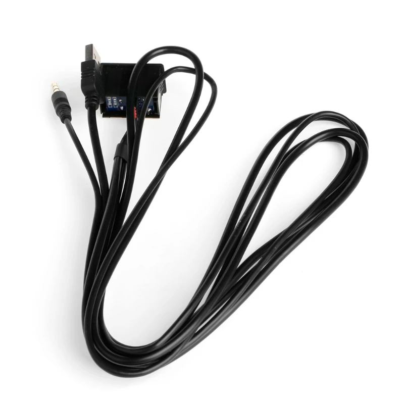 Автомобильный 3 5 мм USB AUX разъем для наушников монтажный адаптер панель