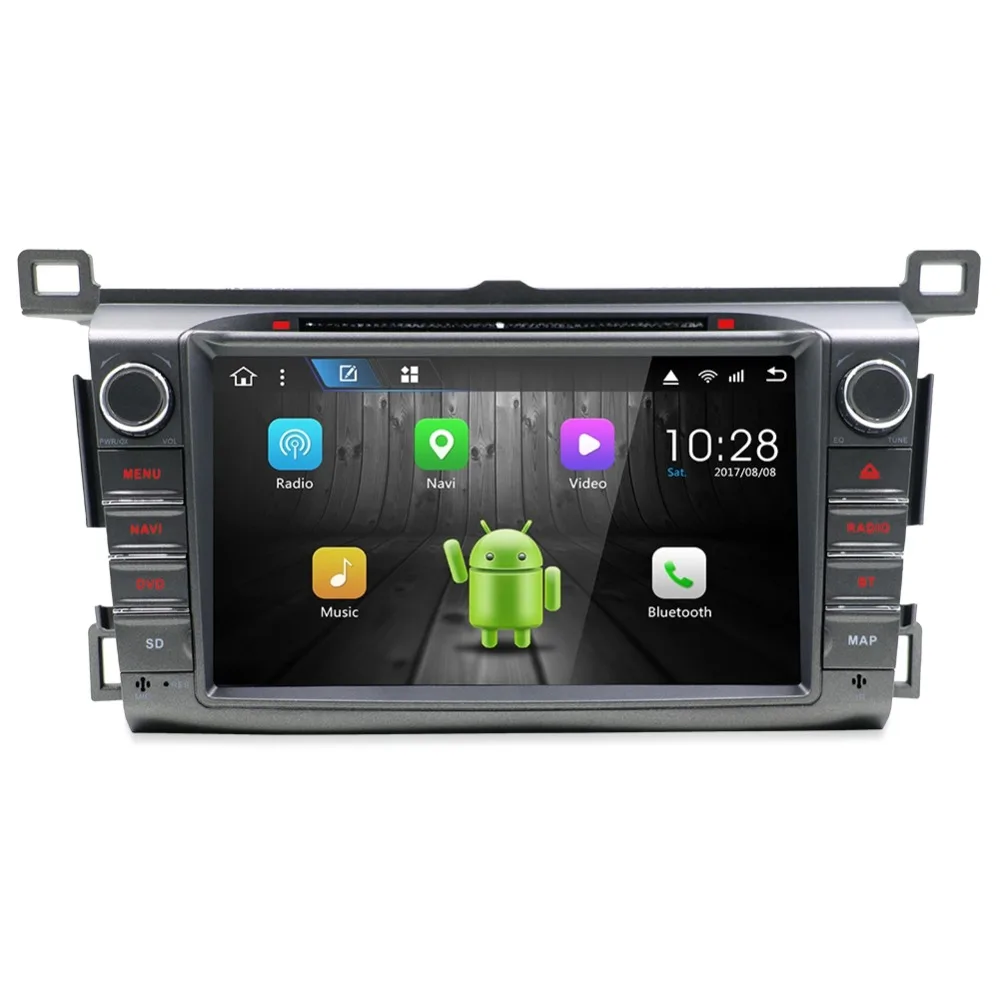 

Android 7.1 2G/32G 8' One Din Car DVD Multimedia Player Gps Navigator Radio With Mirro Link Bluetooth For Toyota RAV4 2013-2015
