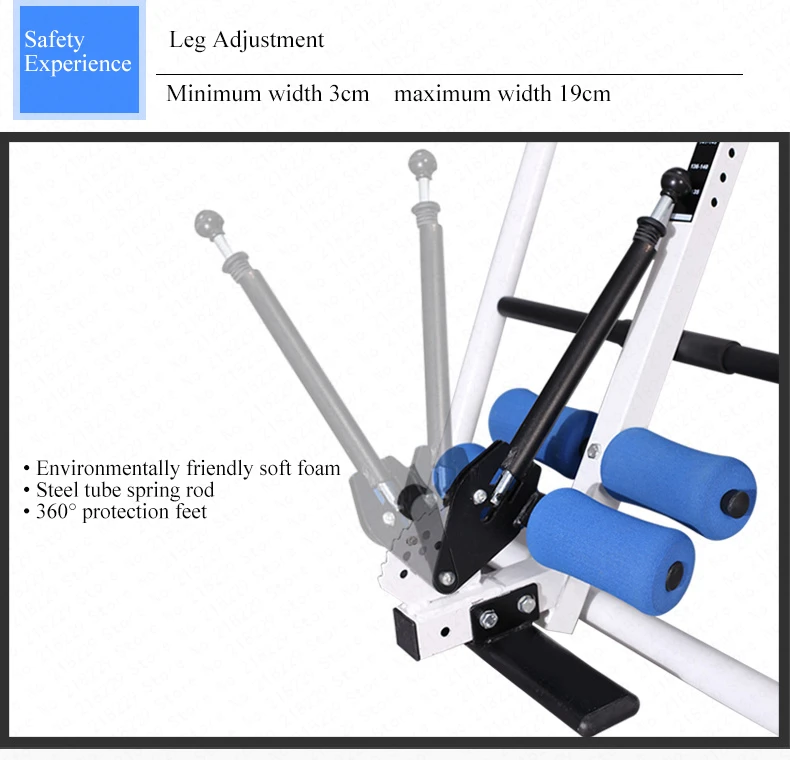 Складной стол для инверсионной терапии сзади Носилки машина перевернутый вверх дном 6 безопасности растяжки оборудования Регулируемая высота