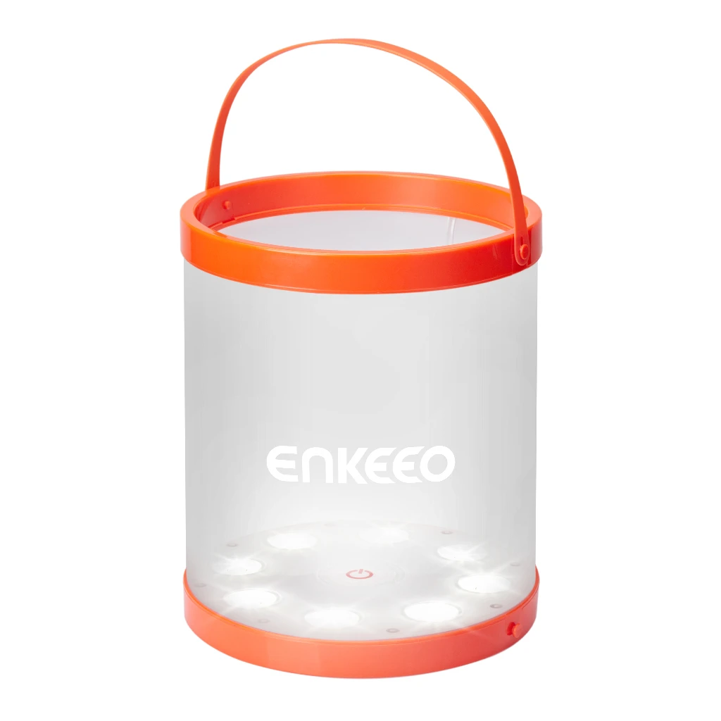 Enkeeo Solar Lantern Collapsible Solar Lantern Flashlight Rechargeable LEDs (2)