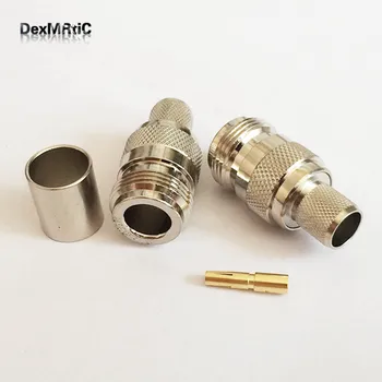 

1pc N type Female jack Connector crimp For LMR400 RG8 Cable straight NEW Wholesale Fast Shipping