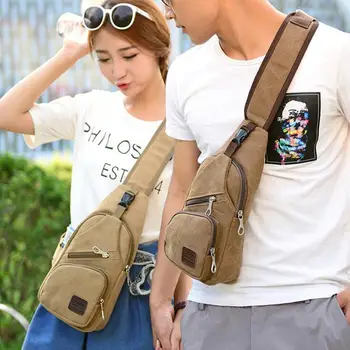 

X-Online 032017 hot sale lady man canvas cross body bag men messenger bag