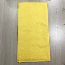 Африканское парчовое ткани желтого цвета в африканском стиле фут Кружева Тиснение бассейна ткань riche мягкий материал для женское платье 5 ярдов/партия