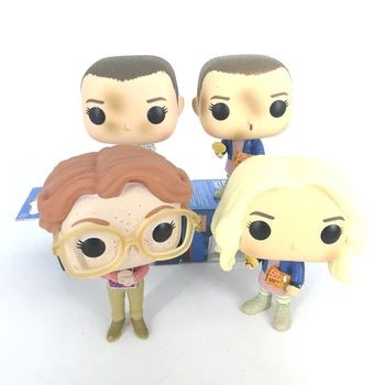 

Funko POP Stranger things & little Eleven with eggos PVC Action Figure Boy toys for chlidren birthday Gift 10CM no box