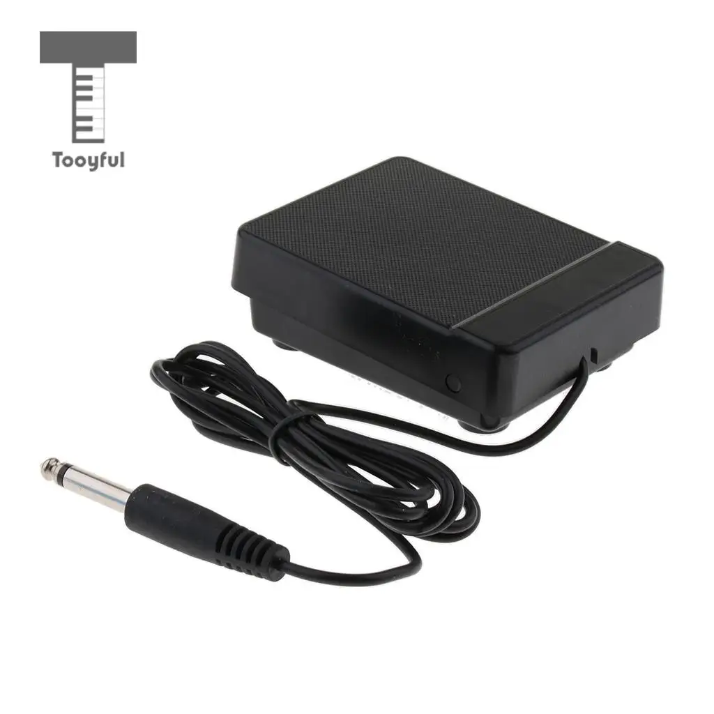 Black 6.35mm Jack Sustain Electric Piano Pedal 61 Keys 88 Keys Electronic Piano Controller Switch Keyboards Musical Acessorios
