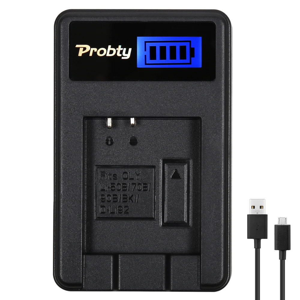 Probty Li-50B Li 50B Li50B Lcd Batteria Caricabatteria Per Olympus U1020 U1030Sw Sp 810 800Uz U6010 U6020 U9010 Sz14 Sz16
