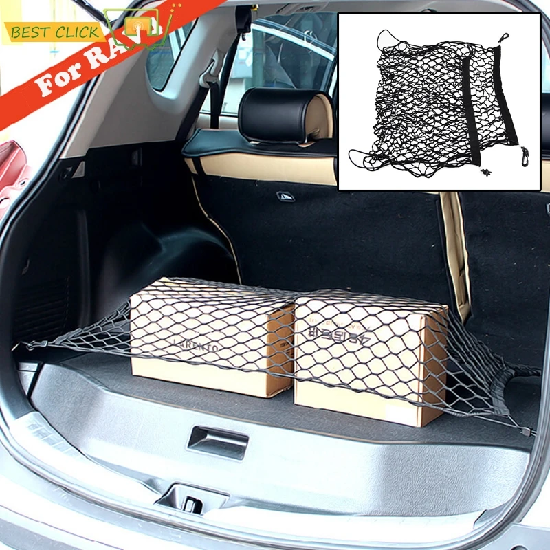 Floor Style Trunk Cargo Net Elastic Hook Flat For Toyota