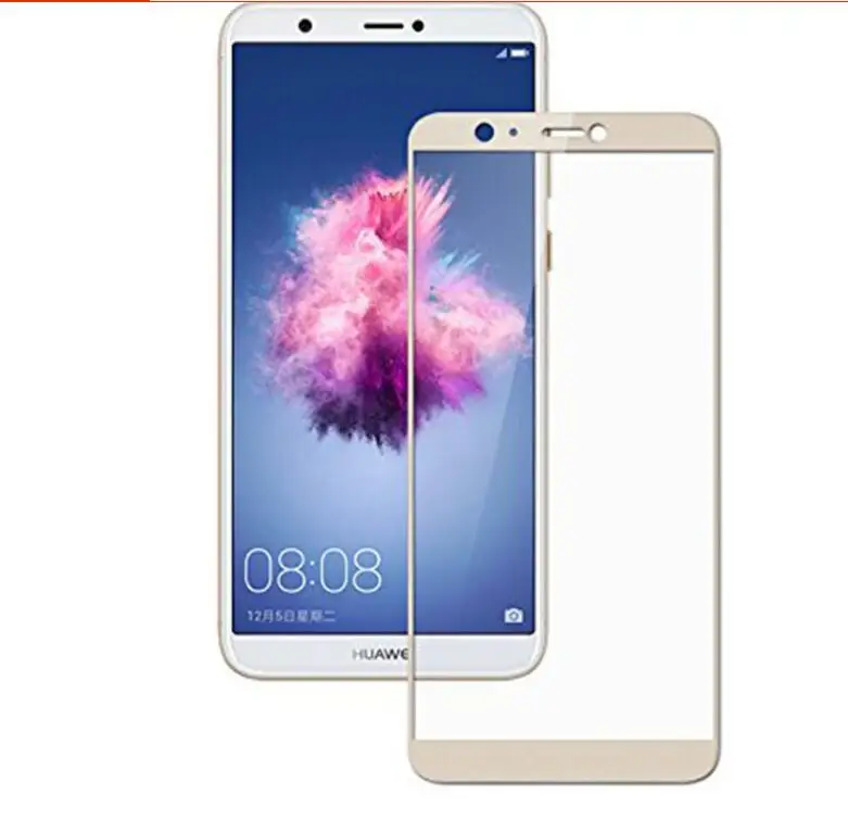 Полный huawei P Smart FIG-L21 полное покрытие из закаленного стекла для huawei Psmart FIG-LX1 Enjoy 7S Защитная пленка для экрана 5,6"