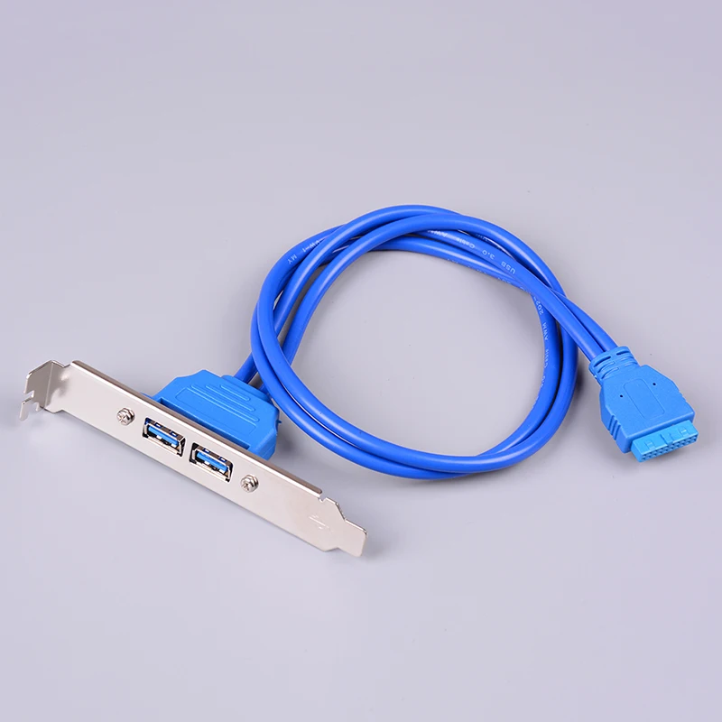 Женский Материнская плата 20 Pin кабель заголовка USB 3 0 в 2 порта адаптер Кабели