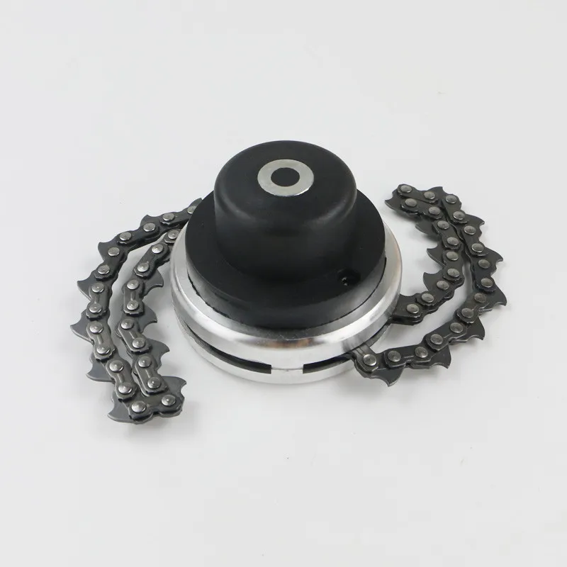 

Garden Grass Trimmer Head For Most All Trimmer Brush Cutter Grass Clipper String Slashing With Metal Link Saw Chain