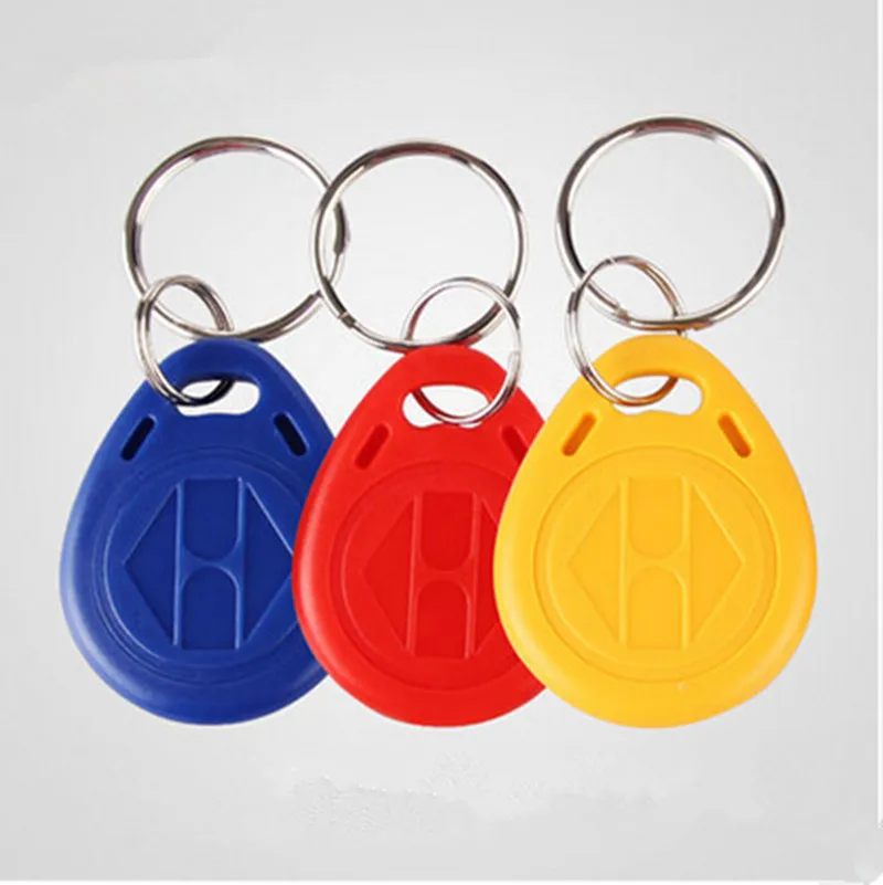 

(1000pcs/lot) 125Khz RFID Tag Proximity ID EM4100 Token Access EM Card Key Keyfob Ring Keychain for Time Attendance