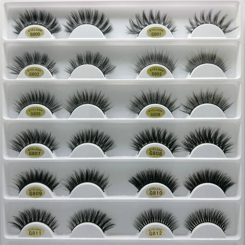 

Natural Thick 3D Imitation Mink Eyelashes Comfortable Soft Curl False Eyelashes Lashes Makeup Beauty Eyelashes Extension Tools