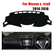 Приборной панели автомобиля охватывает мат для Nissan X-trail- лет левого руля wheeldash коврик тире крышка Автоматический аксессуары