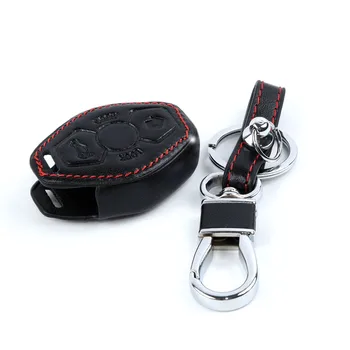 

Black Case For BMW E38 E39 E46 Car PU Leather 4 Buttons Protective shell Fob New Hot